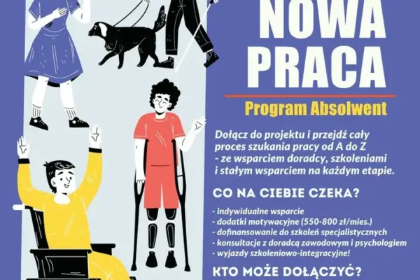 „Twoja Nowa Praca” – nowy projekt wsparcia zawodowego dla osób z niepełnosprawnościami