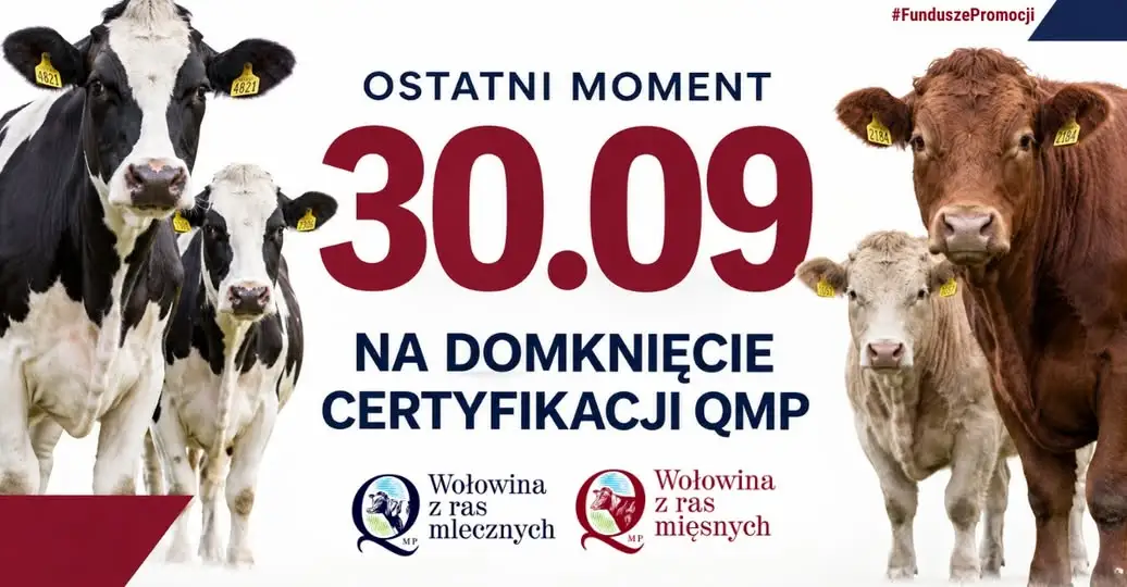 Certyfikat QMP – rolnicy mają czas tylko do 30 września
