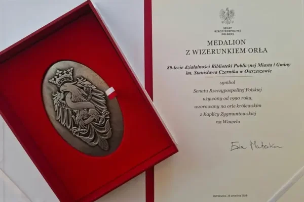 Medal Senatu RP dla Biblioteki Publicznej Miasta i Gminy Ostrzeszów