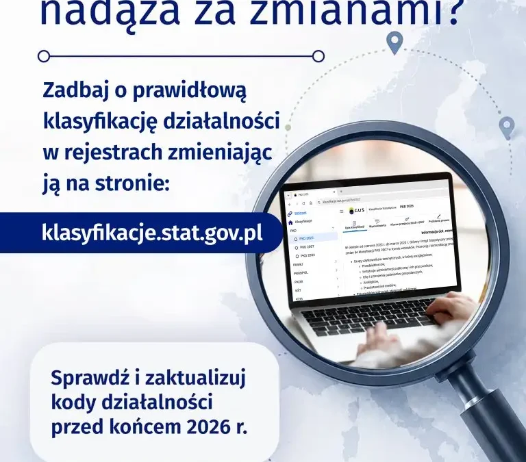 Nowa klasyfikacja PKD 2025 – co muszą wiedzieć przedsiębiorcy z Grabowa nad Prosną?