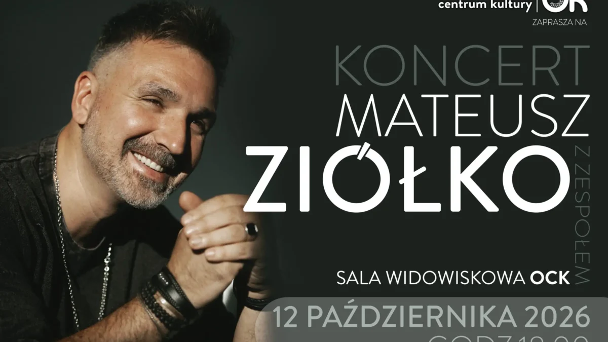 Mateusz Ziółko wystąpi w Ostrzeszowie – koncert już 12 października