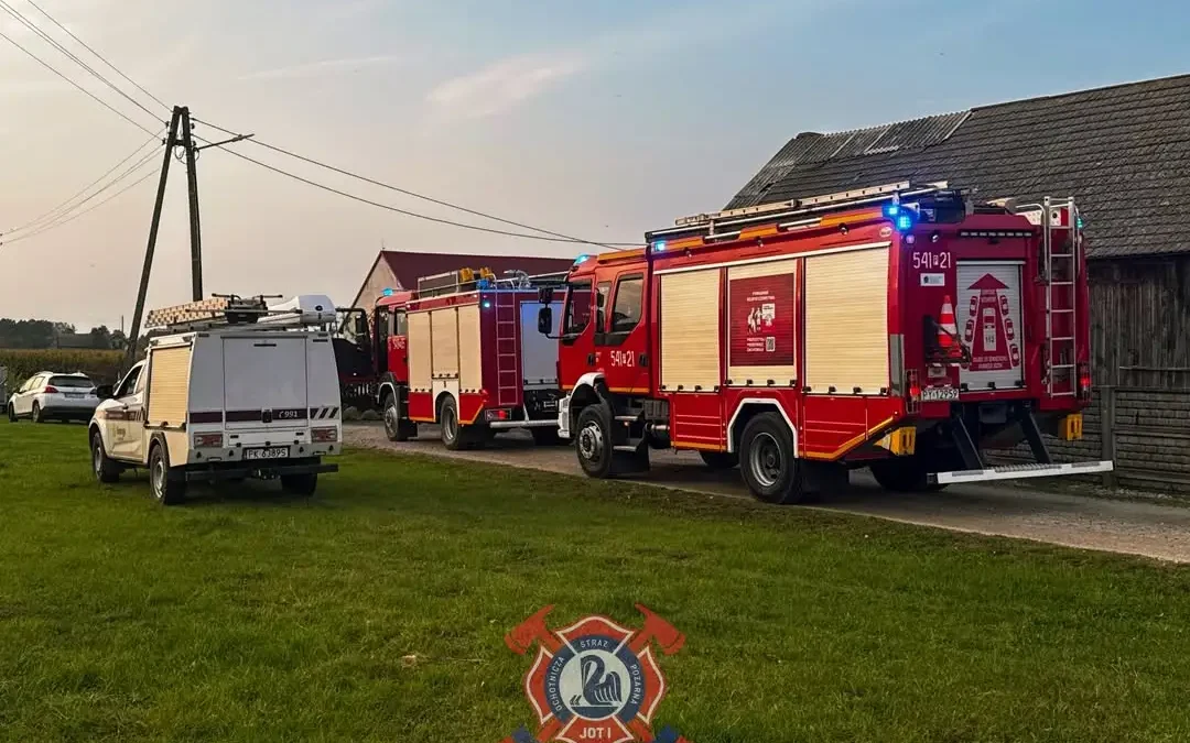 Pożar skrzynki elektrycznej w Grabowie-Wójtostwie. Interweniowały trzy zastępy straży