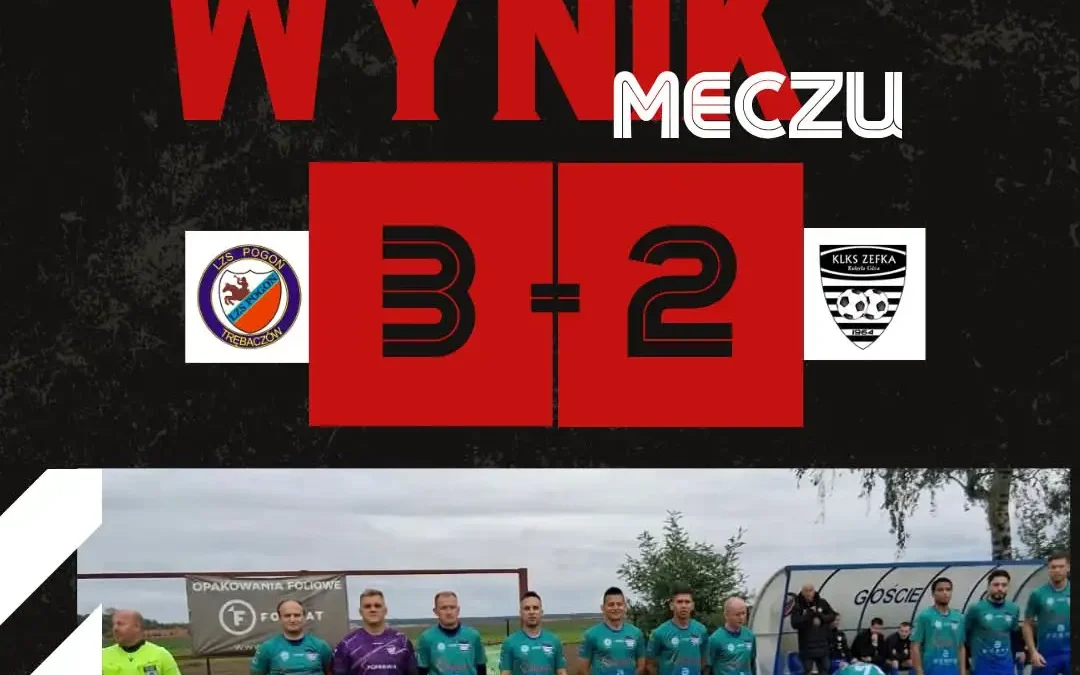 Porażka 3:2 w Trębaczowie i poważna kontuzja Huberta Szymczaka