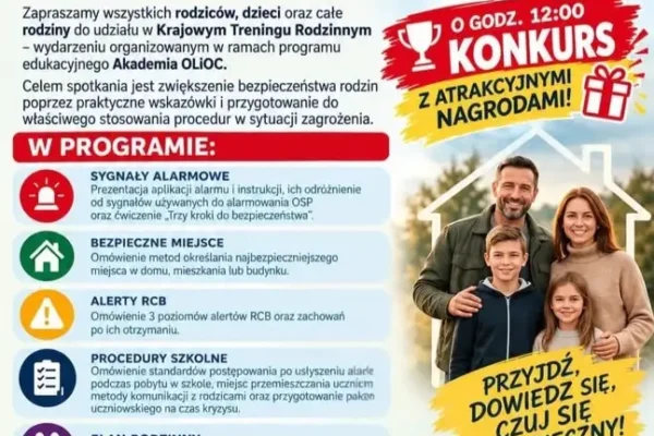 Krajowy Trening Rodzinny w Kobyłej Górze – bezpieczeństwo zaczyna się w domu