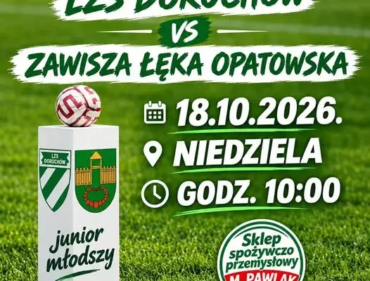 LZS Doruchów zaprasza na niedzielne mecze juniorów i seniorów