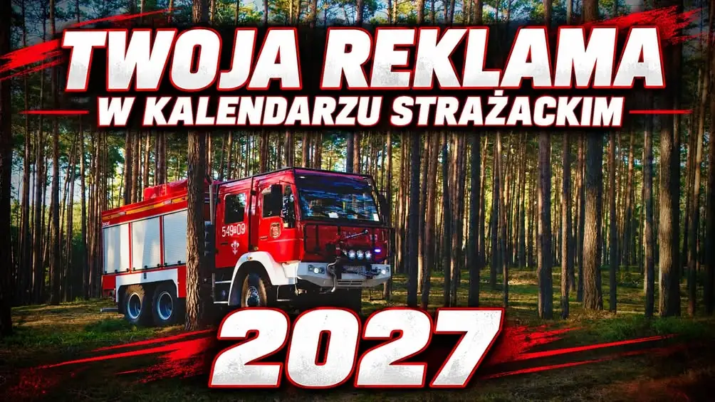 Twoja firma w kalendarzu strażackim OSP Mikstat 2027 – reklama, która zostaje w domach