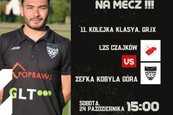 Derby w Czajkowie: LZS Czajków zmierzy się z Zefką Kobyla Góra
