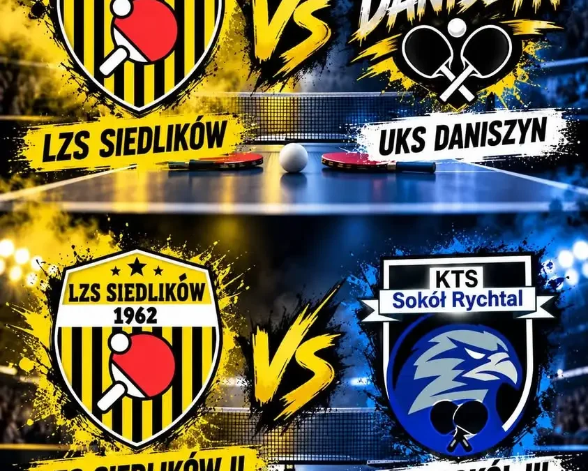Niedziela z domowym tenisem stołowym – dwie drużyny zagrają u siebie
