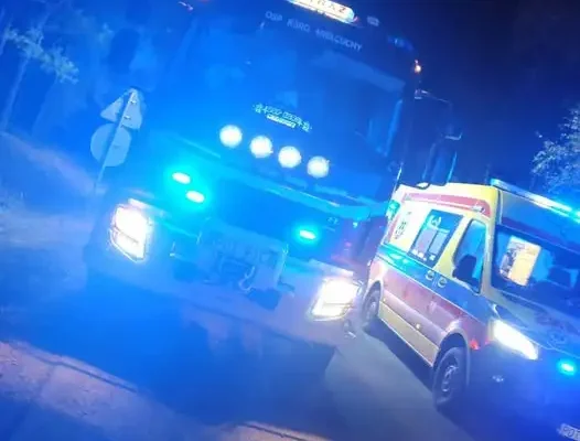 Dachowanie w Czajkowie – akcja ratunkowa OSP Mielcuchy i PSP Ostrzeszów