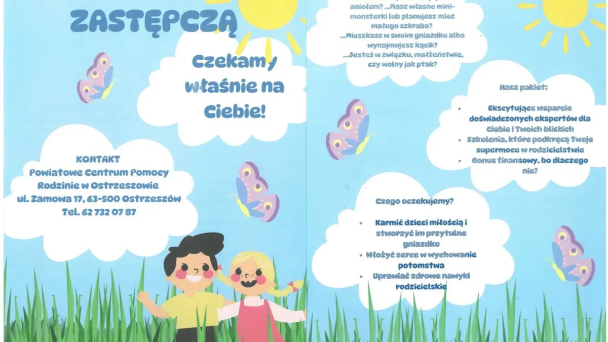 Powiat Ostrzeszowski szuka rodzin zastępczych – jak zostać „dziecięcym aniołem”?